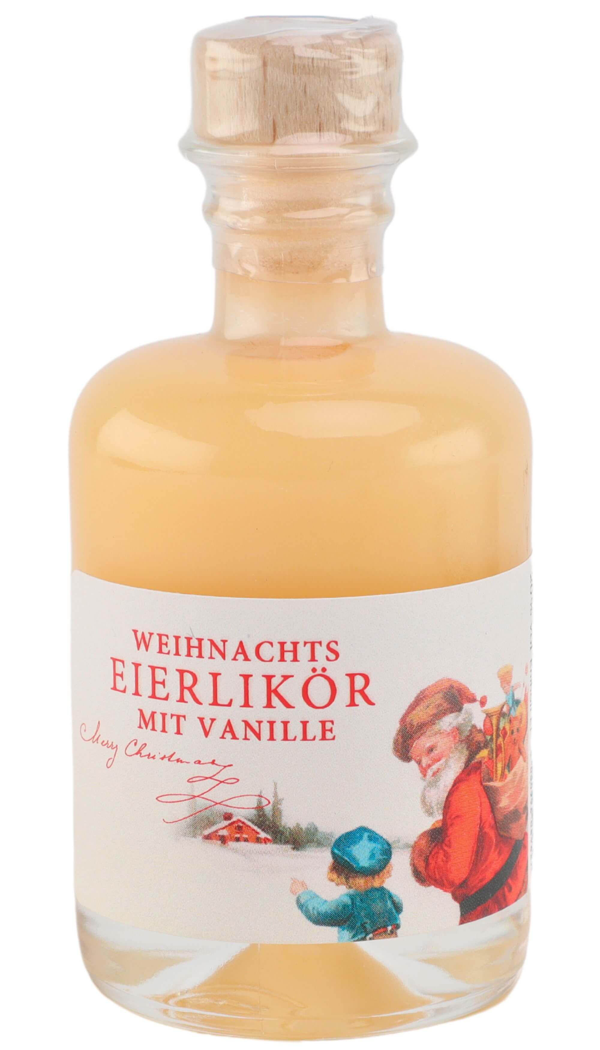 Weihnachts-Eierlikör mit Vanille Mini Apothekerflasche : Unser Weihnachts-Eierlikör mit Vanille in der charmanten...