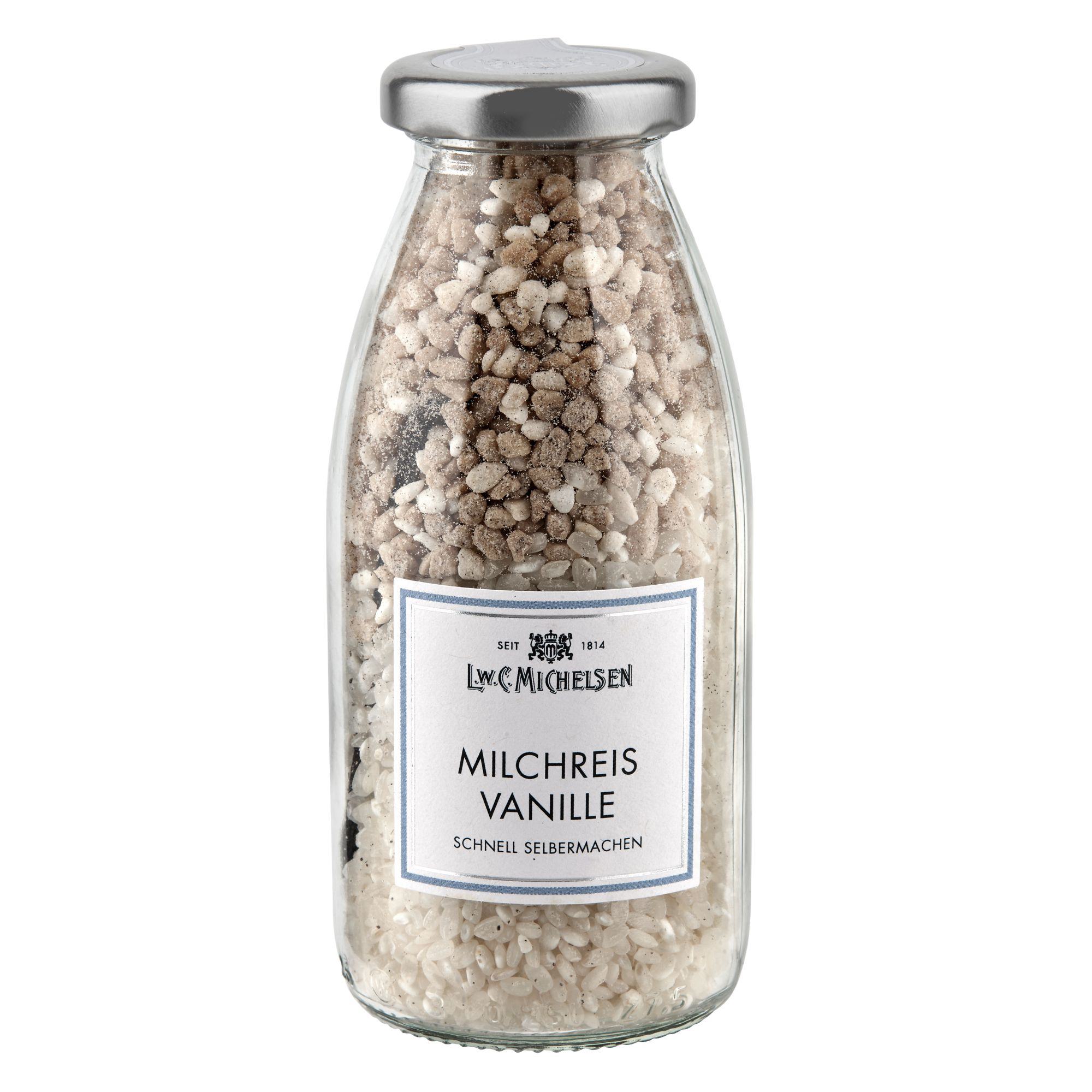 L.W.C. Michelsen Milchreis Vanille zum Selbermachen in der Glasflasche