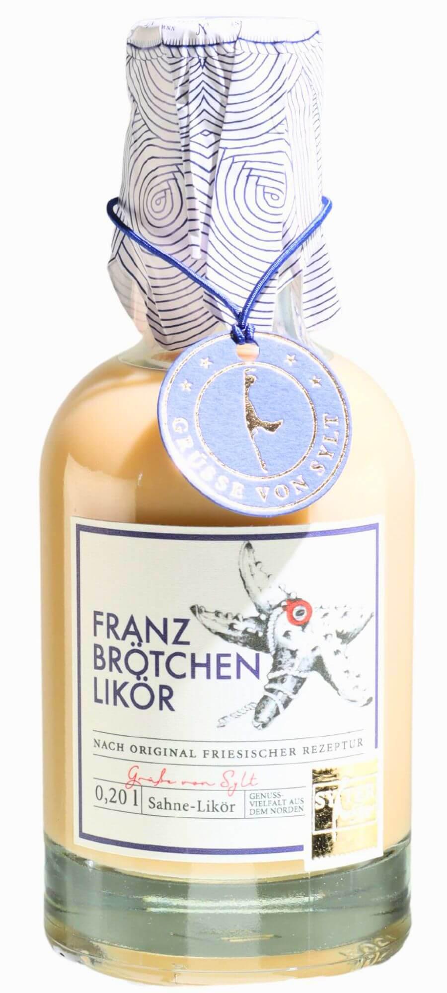 Sylter Süsse: Franzbrötchen-Likör -Apothekerflasche-: Tauchen Sie ein in den Geschmack des Nordens mit unserem Sylter Süsse...