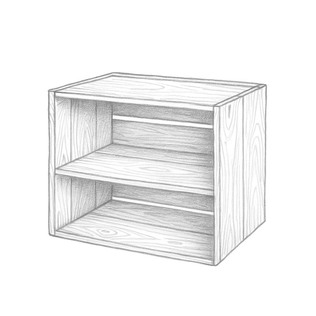 Michelsen-Holzkiste mit 2 Fächern – Präsentation ausgewählter Feinkost