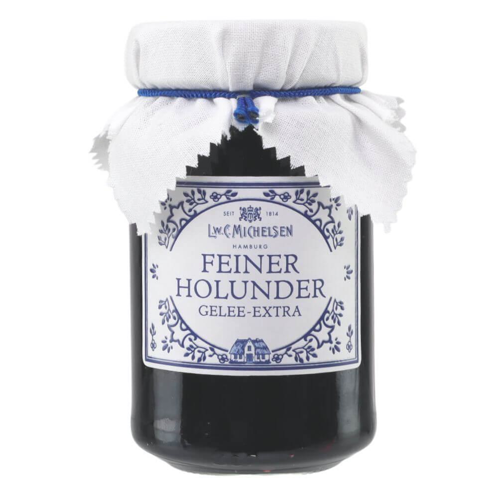 Landhaus Holunderbeer Fruchtgelee: Tauchen Sie ein in den unvergleichlichen Geschmack unseres Landhaus Holunderbeer...