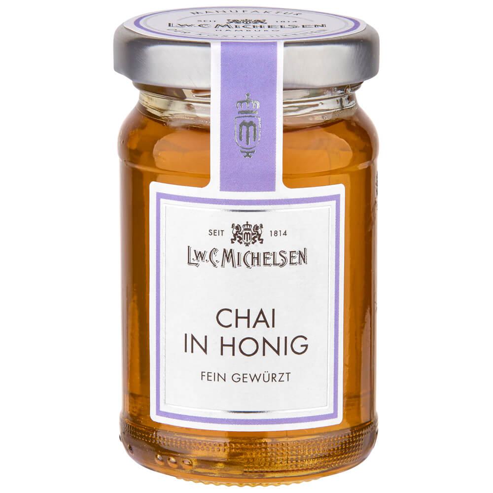 Chai in Honig: Unser fein gewürzter Chai-Honig vereint die Aromen exotischer Gewürze mit der Süße erlesenen Honigs. Seit...