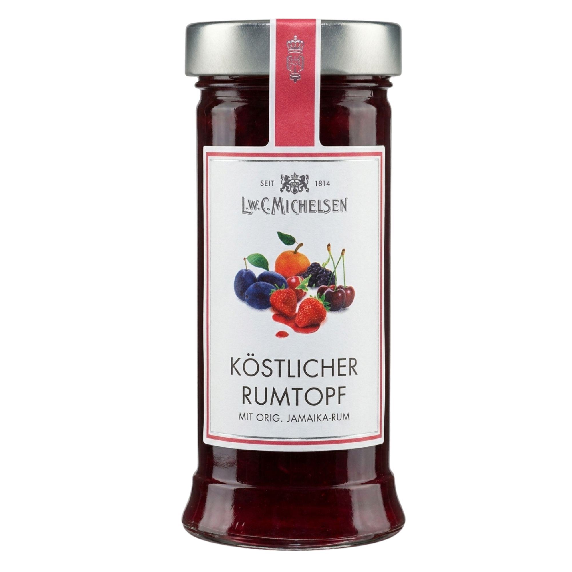 L.W.C. Michelsen Köstlicher Rumtopf mit Jamaika-Rum im Glas