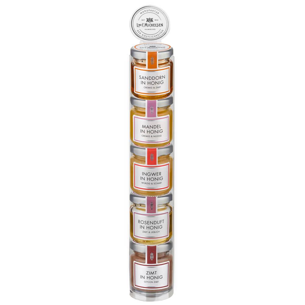 5er Turm Traditions-Honig -Mini-: Entdecken Sie unser exklusives 5er Turm Traditions-Honig -Mini-, ein wahres Fest für...