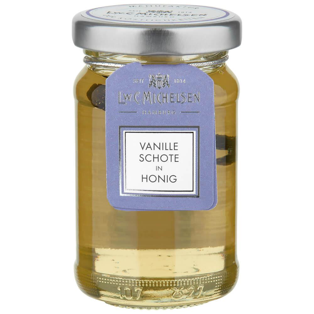 Vanille in Honig -klein- : Tauchen Sie ein in die Welt des Genusses mit unserer exquisiten Honig-Delikatesse, verfeinert mit...