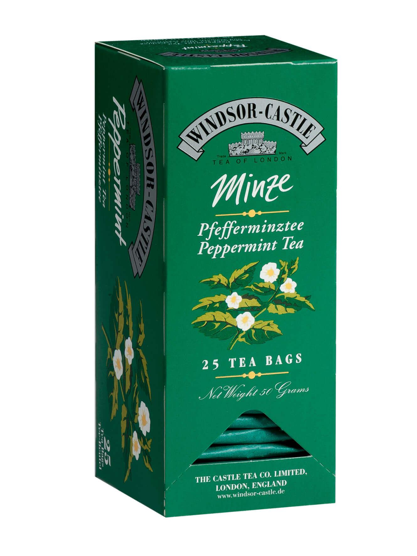 Windsor-Castle: Pfefferminze Tea 25 Beutel: Entdecken Sie den erfrischenden Genuss des Windsor-Castle Pfefferminztees, der...