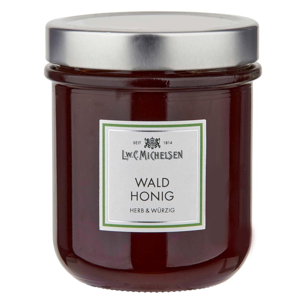 Wald-Honig -Löffelglas- 500g: Tauchen Sie ein in die Welt des L.W.C. Michelsen Wald-Honigs im praktischen 500g Löffelglas....