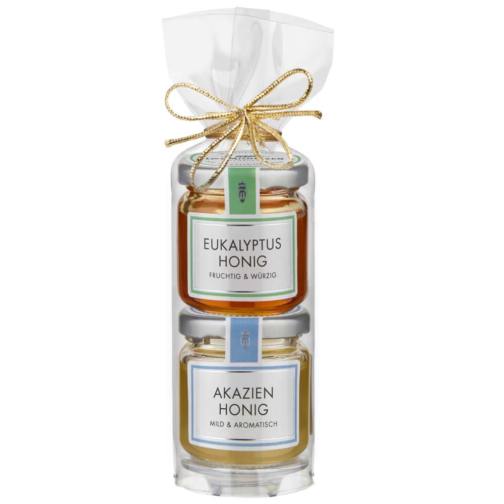 2er Turm Honig -Mini- I: Unser 2er Turm Honig -Mini- ist ein wahres Fest für Honigliebhaber. Dieses charmante Geschenkset...