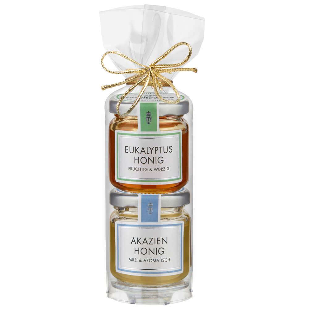 2er Turm Honig -Mini- I: Unser 2er Turm Honig -Mini- ist ein wahres Fest für Honigliebhaber. Dieses charmante Geschenkset...