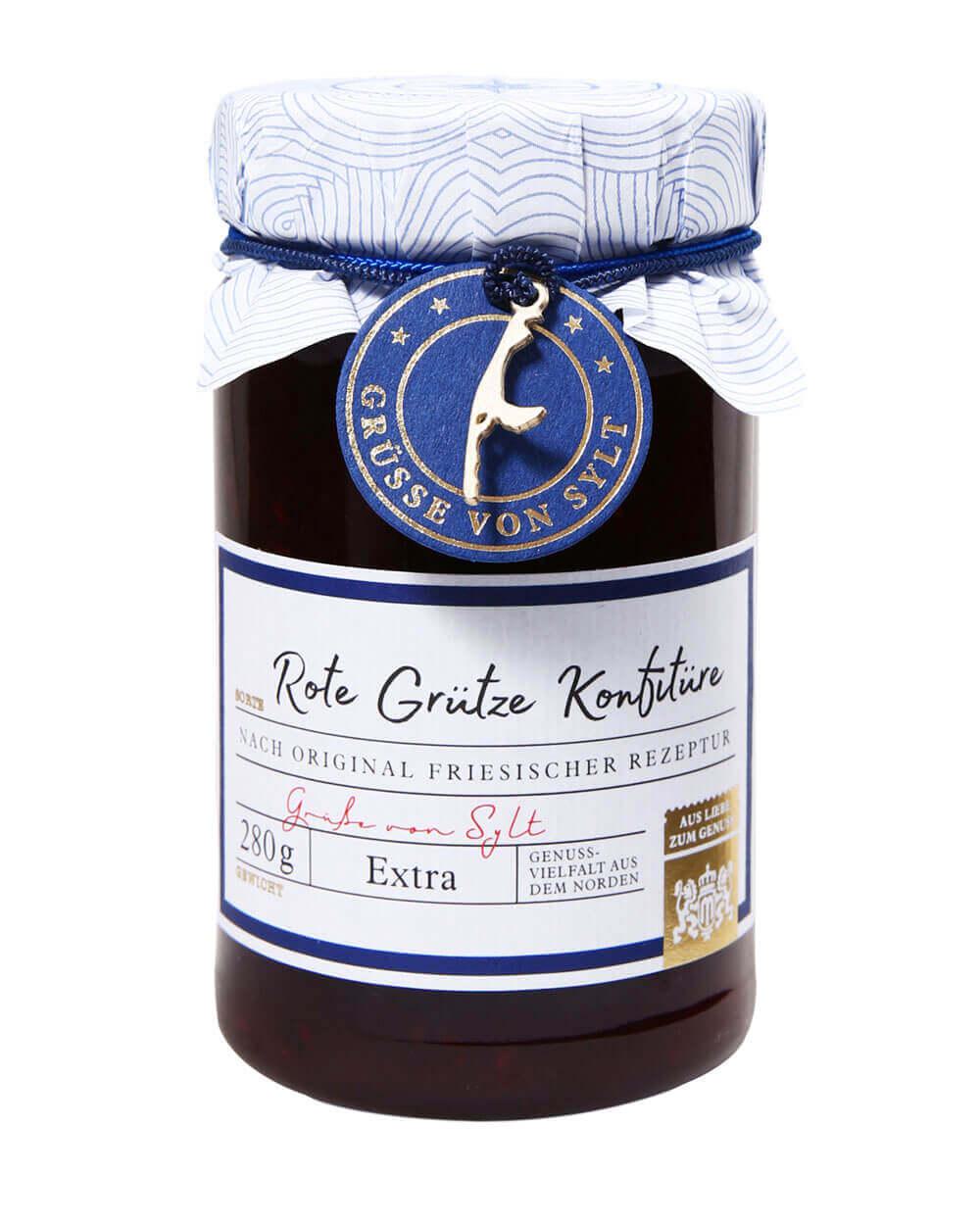 Sylter Süsse: Rote Grütze Konfitüre Extra: Unsere Sylter Süsse Rote Grütze Konfitüre mit fünf erlesenen Früchten –...