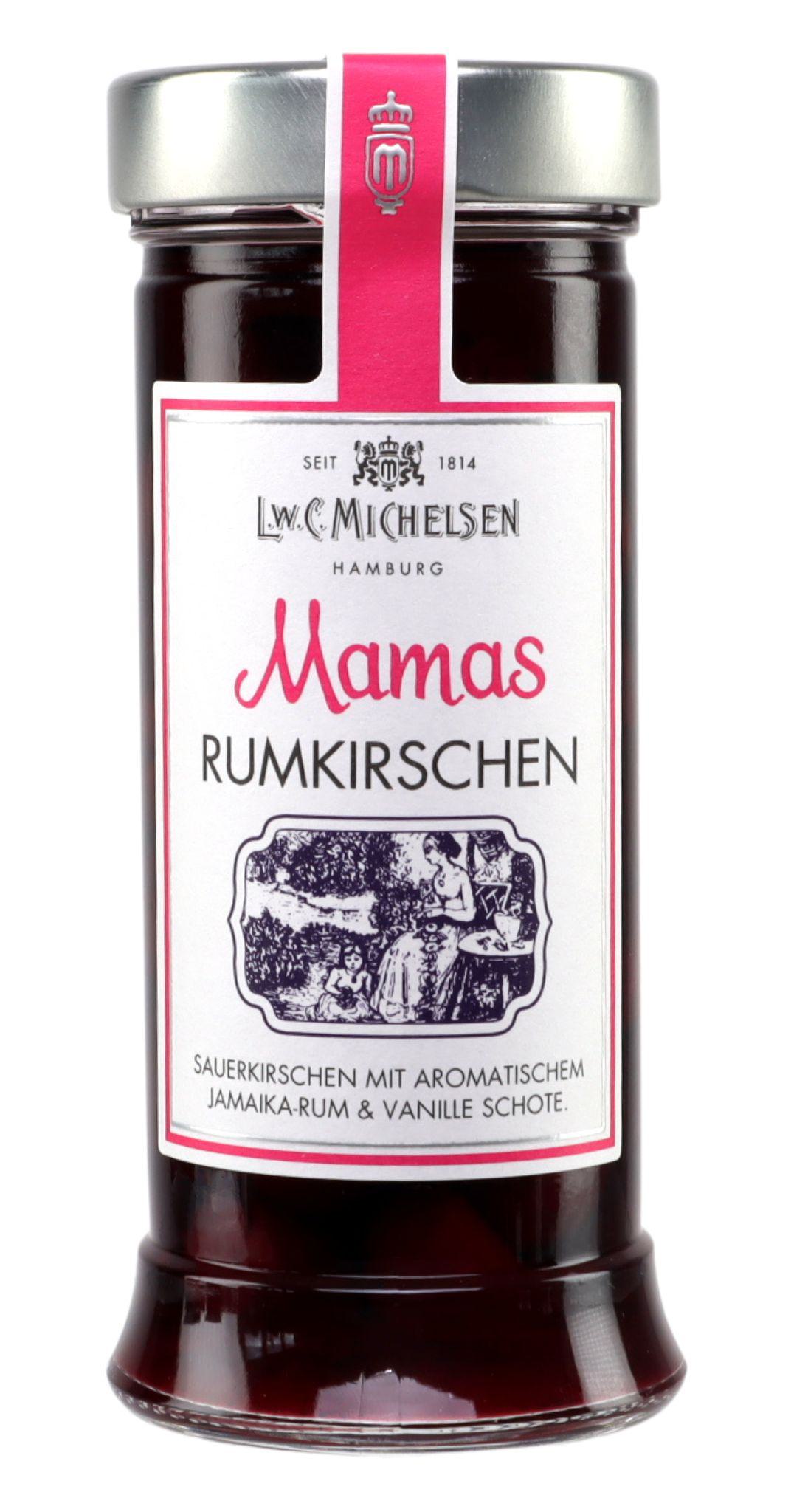 Mamas Rumkirschen -klein-   : Tauchen Sie ein in die Welt von Mama's Rumkirschen, einer exquisiten Delikatesse, die seit...