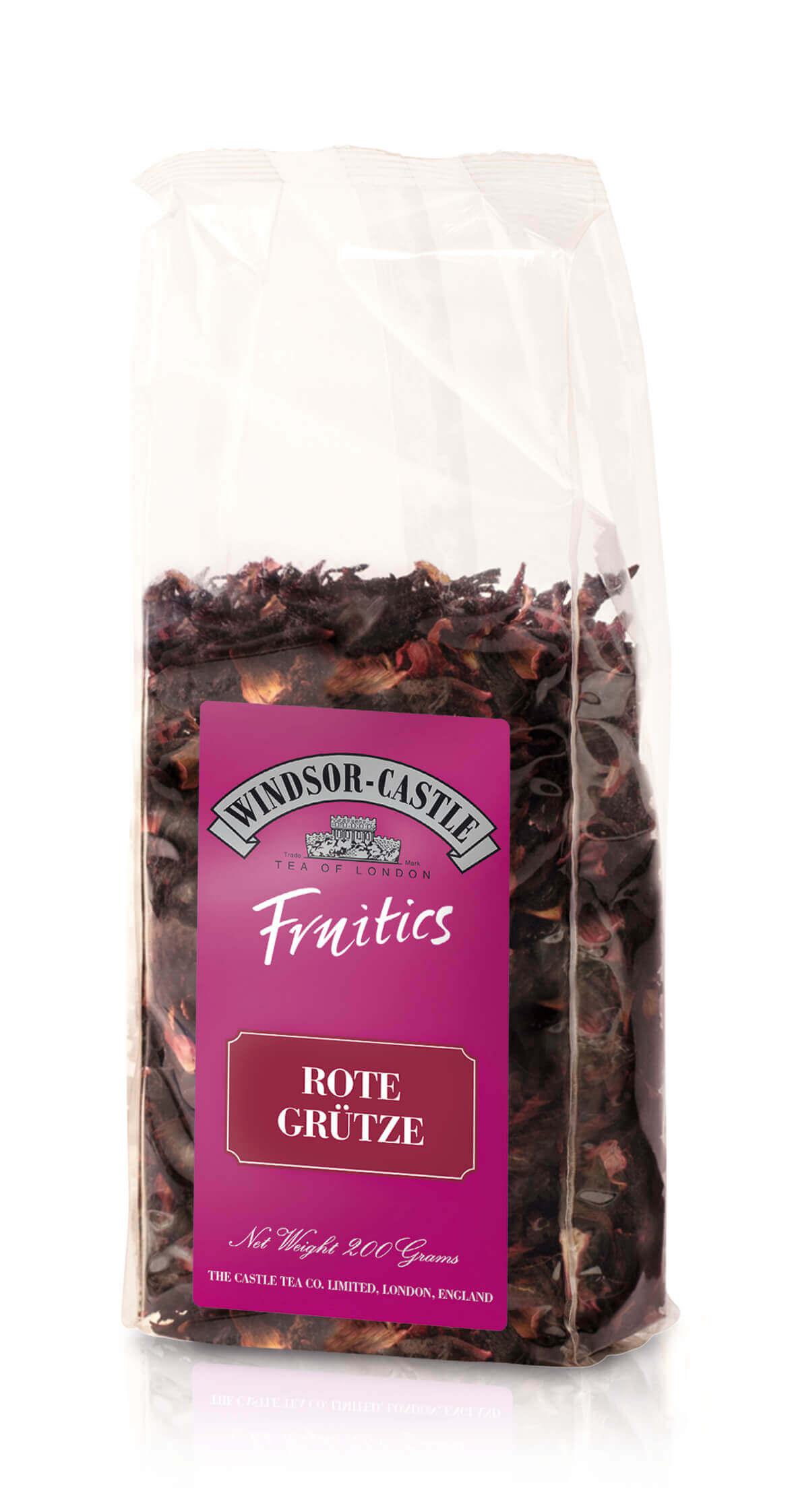 Windsor-Castle: Rote Grütze Tee 200g Tüte: Entdecken Sie den Windsor-Castle Rote Grütze Tee, eine exquisite Mischung aus...