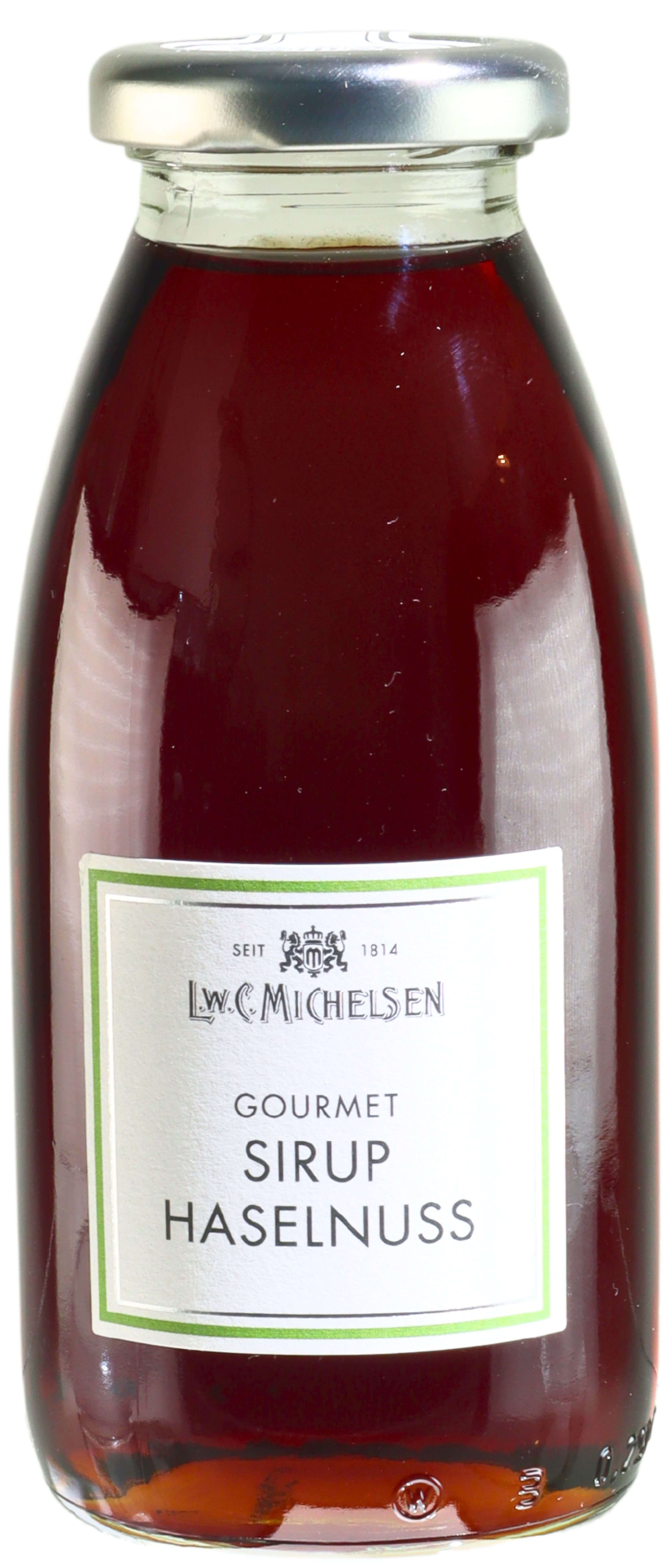 Gourmet-Sirup Haselnuss: Tauchen Sie ein in die Welt der Feinkost mit unserem Gourmet-Sirup Haselnuss von L.W.C. Michelsen...