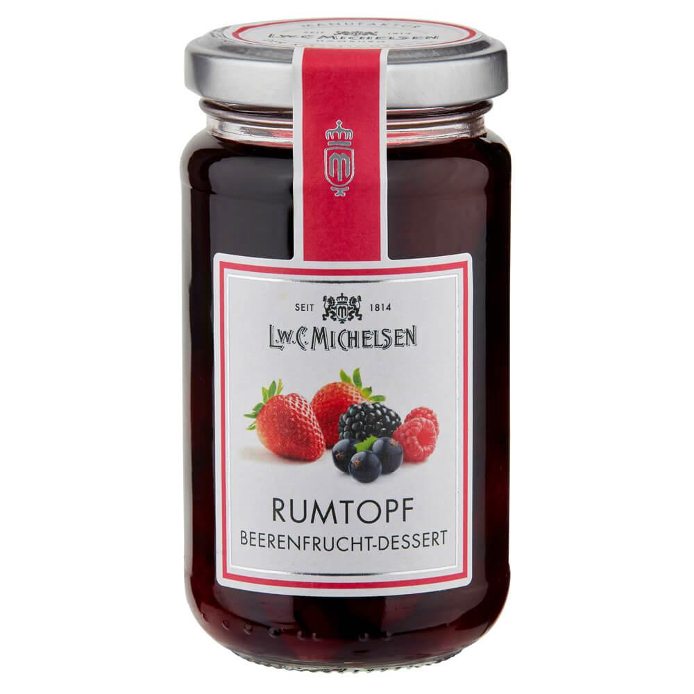 Rumtopf Beerenfrüchte-Dessert: Unser Rumtopf Beerenfrüchte-Dessert ist ein wahres Meisterwerk der Feinkostkunst. Feine...