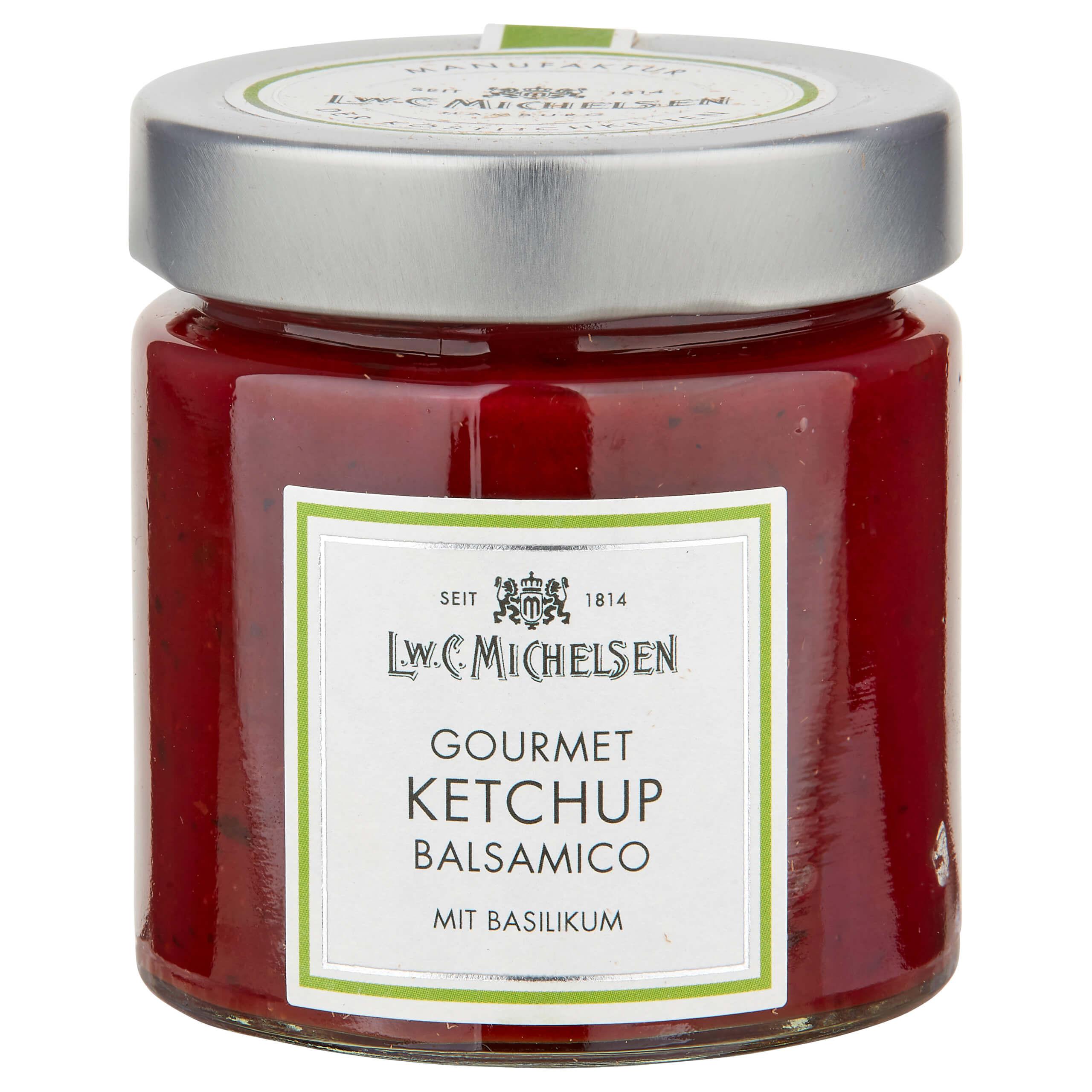Gourmet-Ketchup Balsamico & Basil: Tauchen Sie ein in die Welt des Genusses mit unserem Gourmet-Ketchup Balsamico &...
