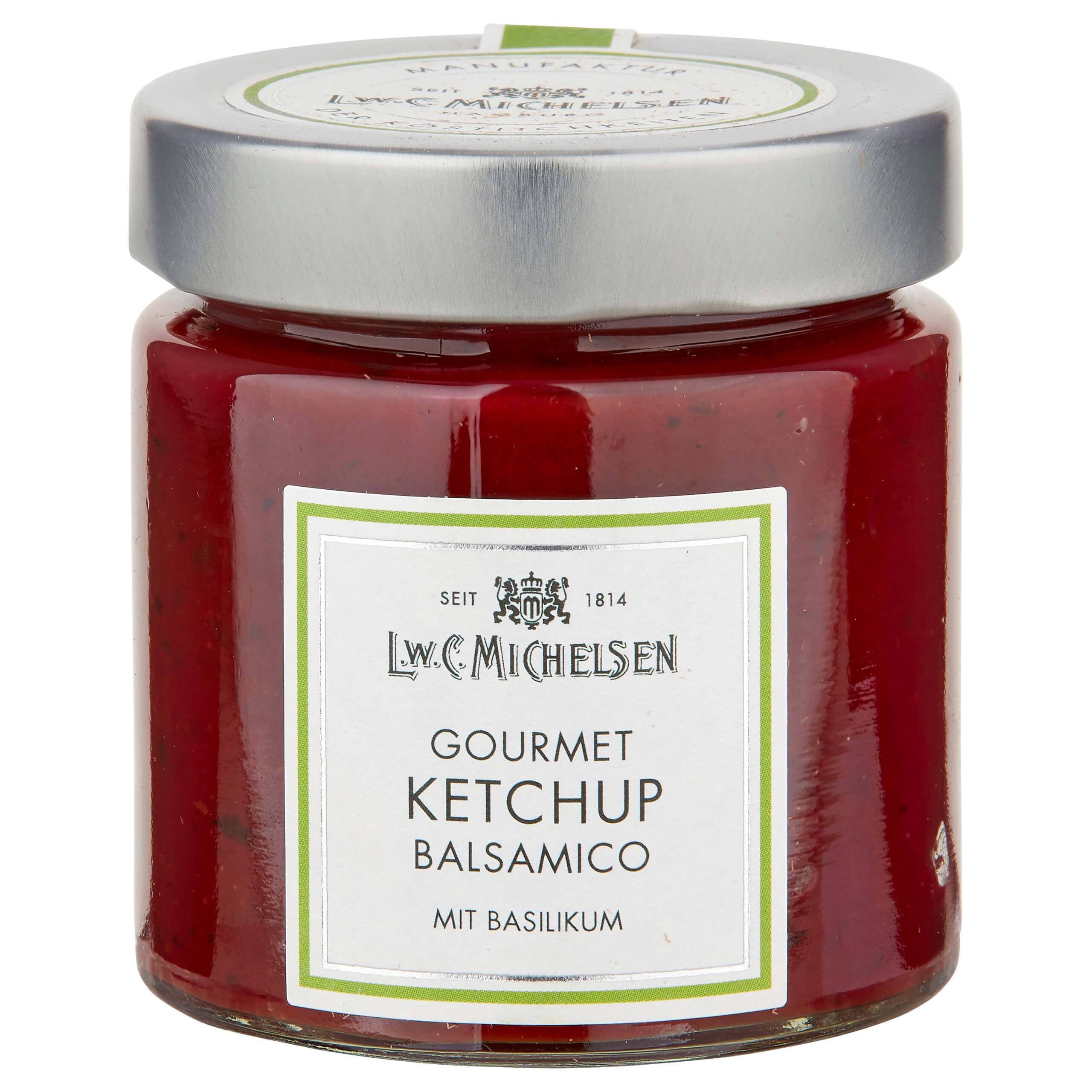 Gourmet-Ketchup Balsamico & Basil: Tauchen Sie ein in die Welt des Genusses mit unserem Gourmet-Ketchup Balsamico &...