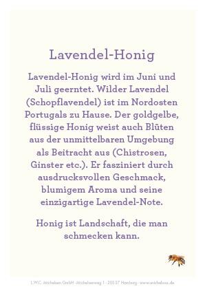 Lavendel-Honig: Vollblumig und aromatisch, mit einem dezenten Lavendelduft