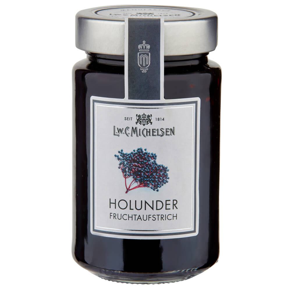 Holunder Fruchtaufstrich : Unser Holunder Fruchtaufstrich ist ein wahres Geschmackserlebnis. Hergestellt aus sorgfältig...