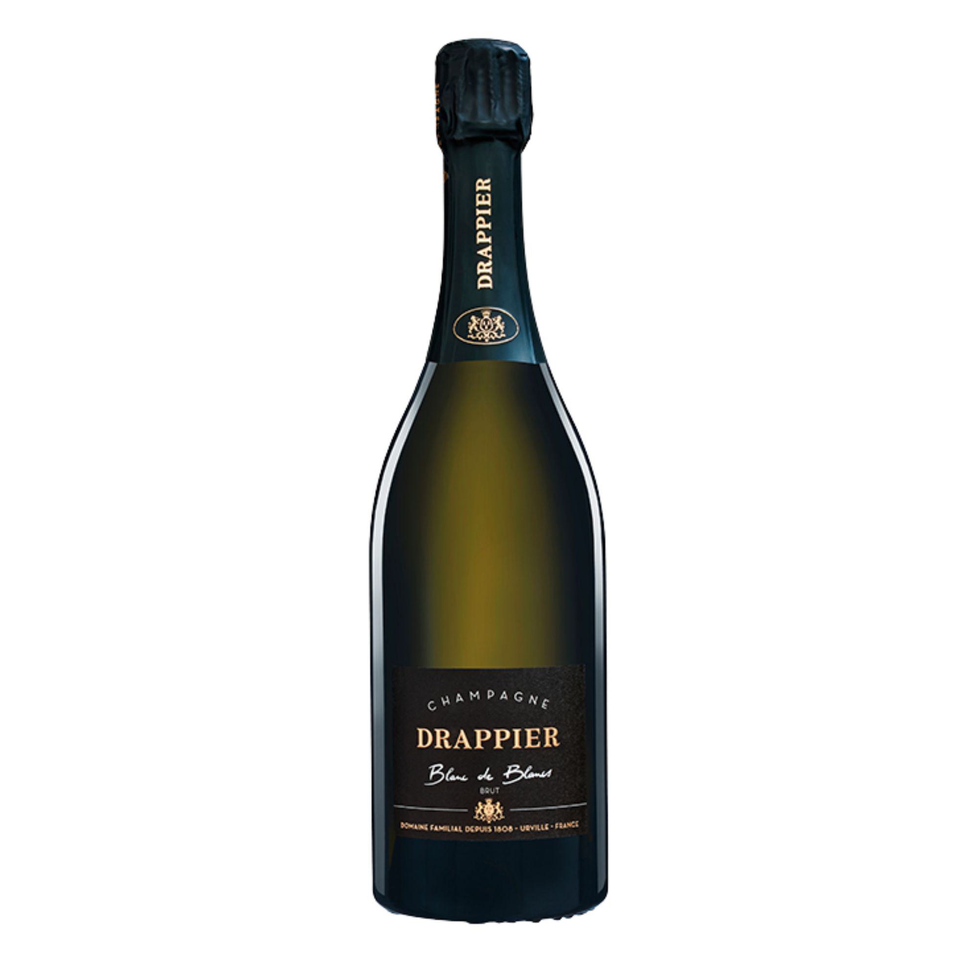 Champagne Drappier Blanc de Blancs Brut, 0,75 l Flasche mit dunkelgrünem Etikett