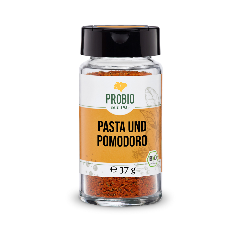 Bio-Gewürzmischung Pasta und Pomodoro von Probio, 37 Gramm Glas