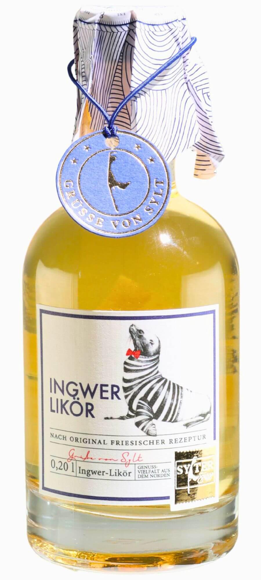 Sylter Süsse: Ingwer-Likör -Apothekerflasche-: Entdecken Sie den Sylter Süsse Ingwer-Likör, eine nordische Spezialität mit...