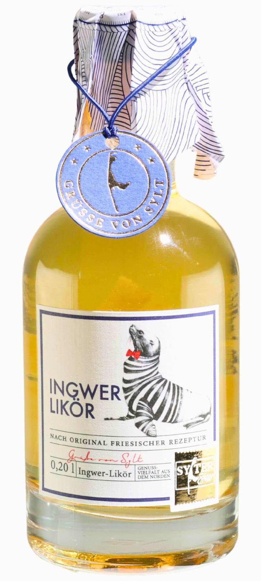 Sylter Süsse: Ingwer-Likör -Apothekerflasche-: Entdecken Sie den Sylter Süsse Ingwer-Likör, eine nordische Spezialität mit...