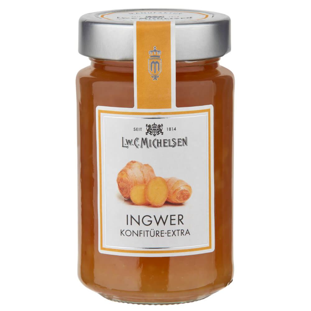 Ingwer Konfitüre -Extra-: Unsere Ingwer Konfitüre -Extra- ist ein wahres Fest für die Sinne. Mit fein-fruchtigen...