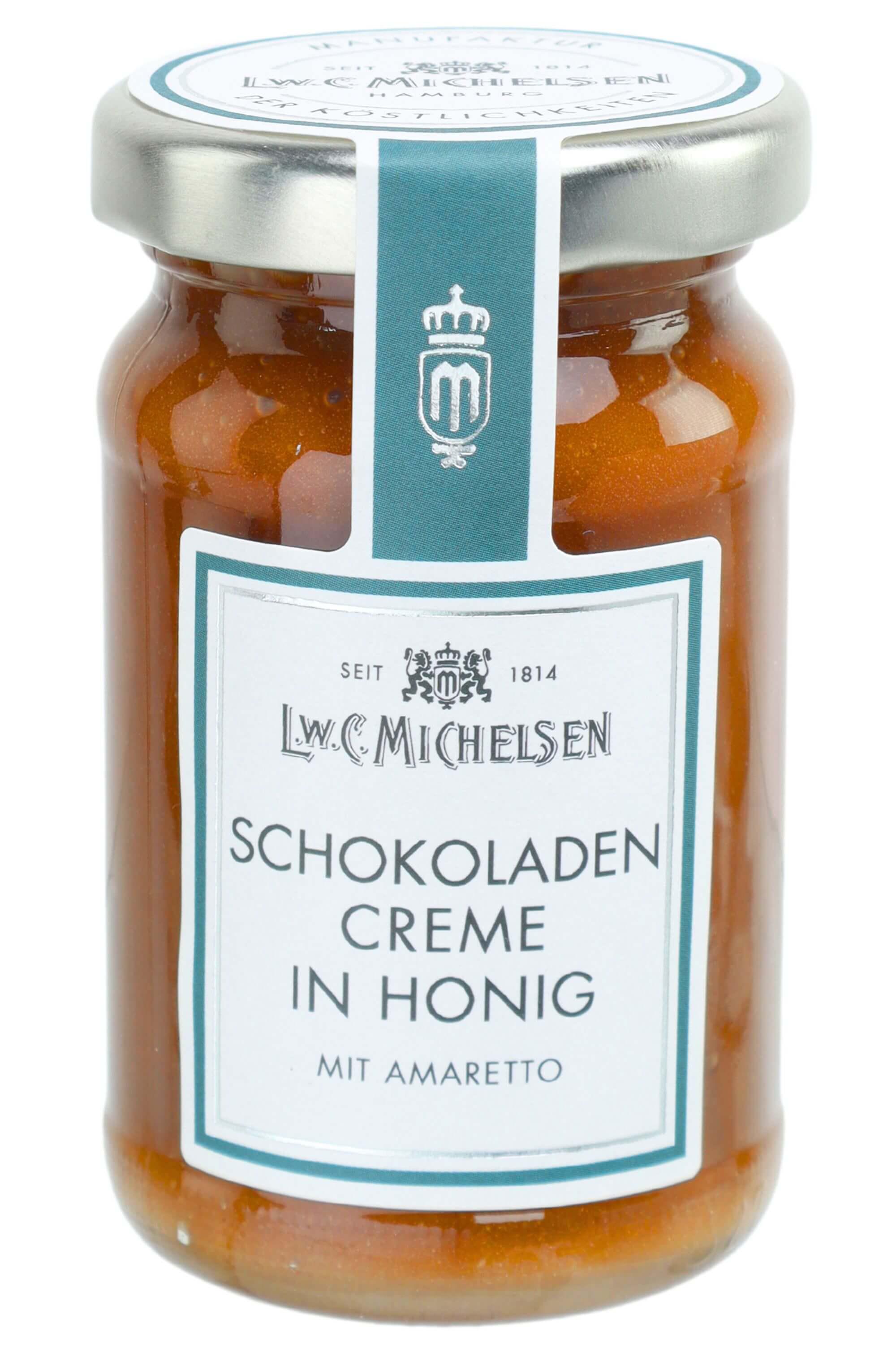 Schokoladencreme in Honig mit Amaretto Note: L.W.C. Michelsens Schokoladencreme in Honig mit Amaretto ist eine wahre...