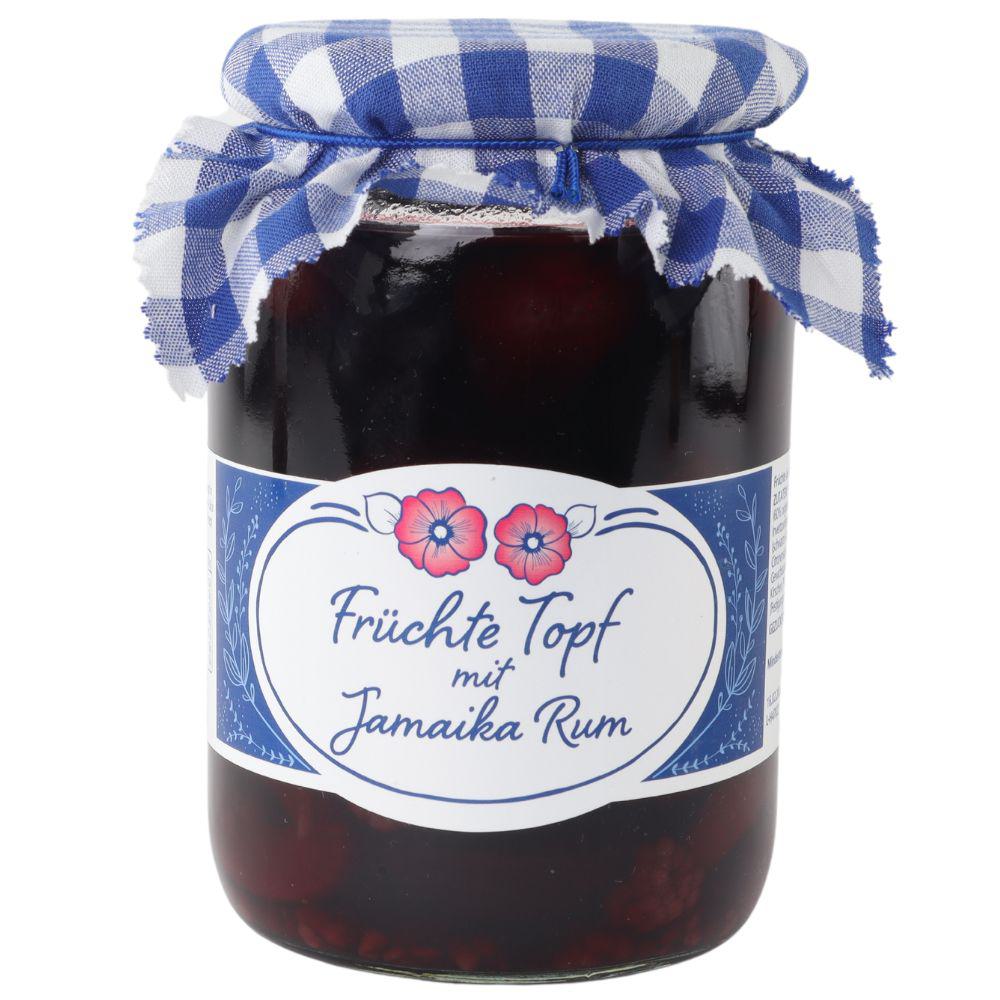 Früchtetopf mit Jamaika-Rum -gross-: Tauchen Sie ein in die Welt des Genusses mit unserem Früchtetopf mit Jamaika-Rum. Seit...