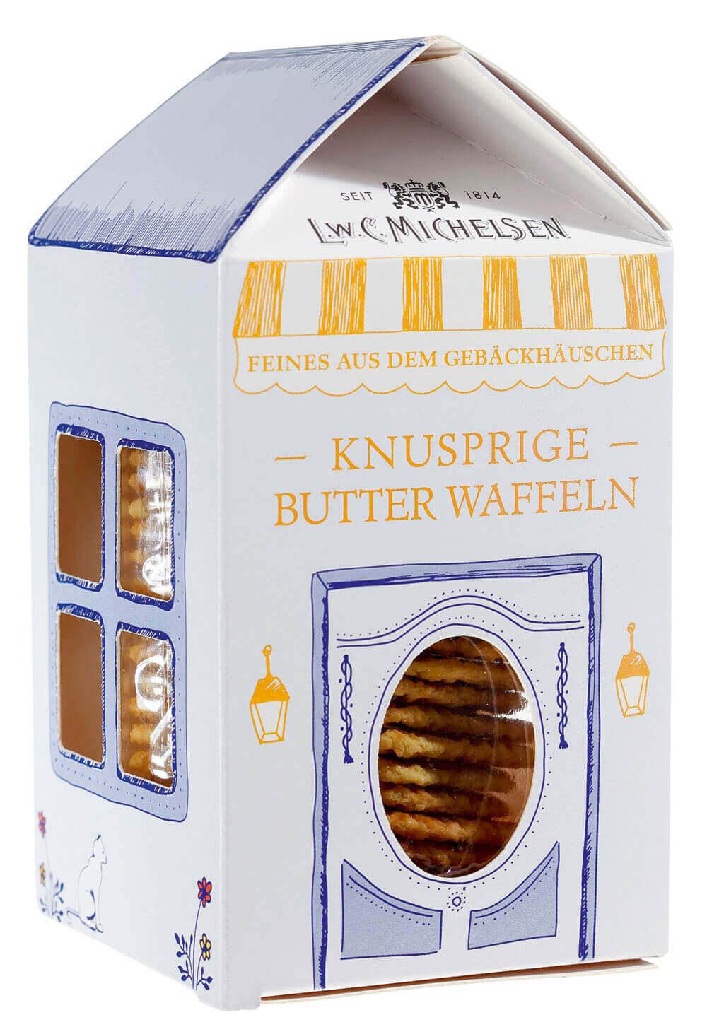 Gebäckhäuschen mit Butterwaffeln: Unsere liebevoll gestalteten Gebäckhäuschen mit knusprigen Butterwaffeln sind ein wahres...