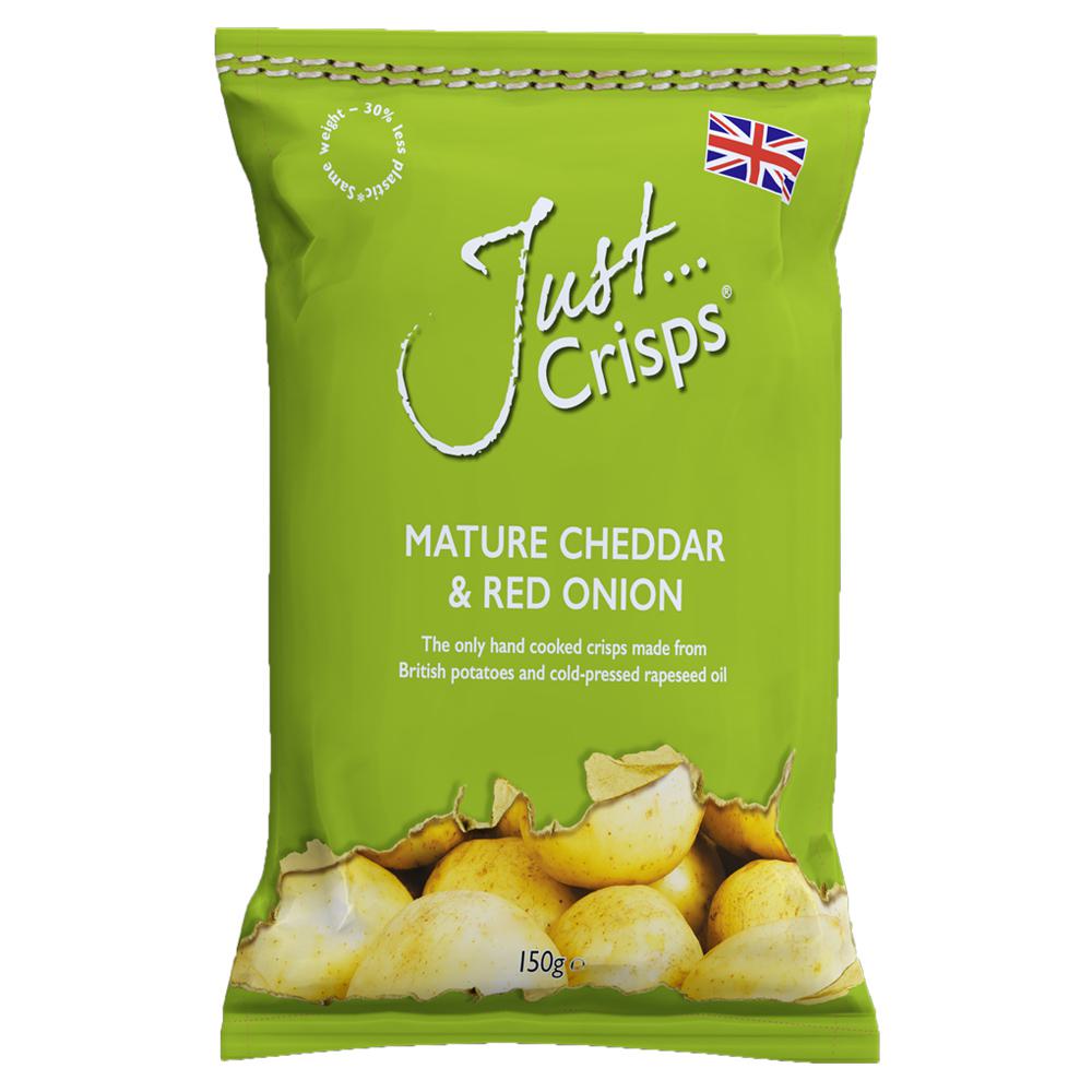 Justs Crisps Mature Cheddar & Red Onion: Tauchen Sie ein in den unvergleichlichen Genuss von Justs Crisps Mature Cheddar &...