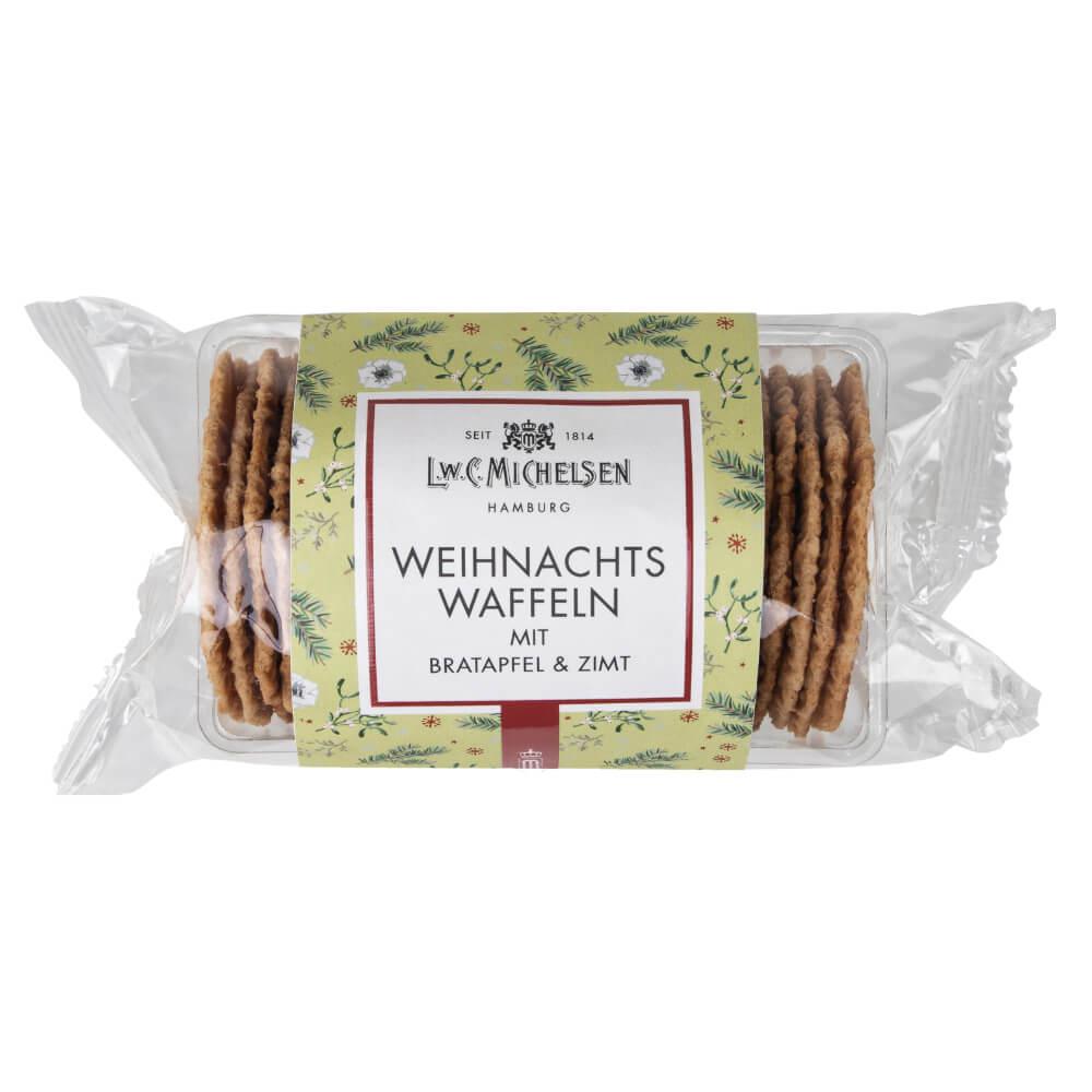 Weihnachtswaffeln mit Bratapfel und Zimt 