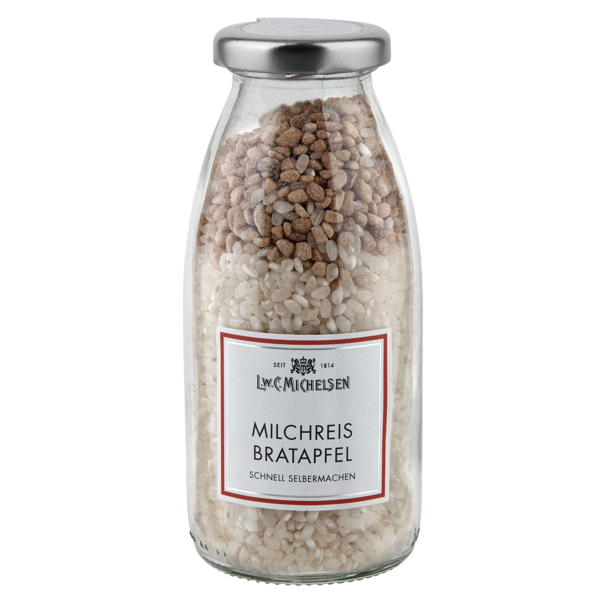 L.W.C. Michelsen Milchreis Bratapfel zum Selbermachen in der Glasflasche