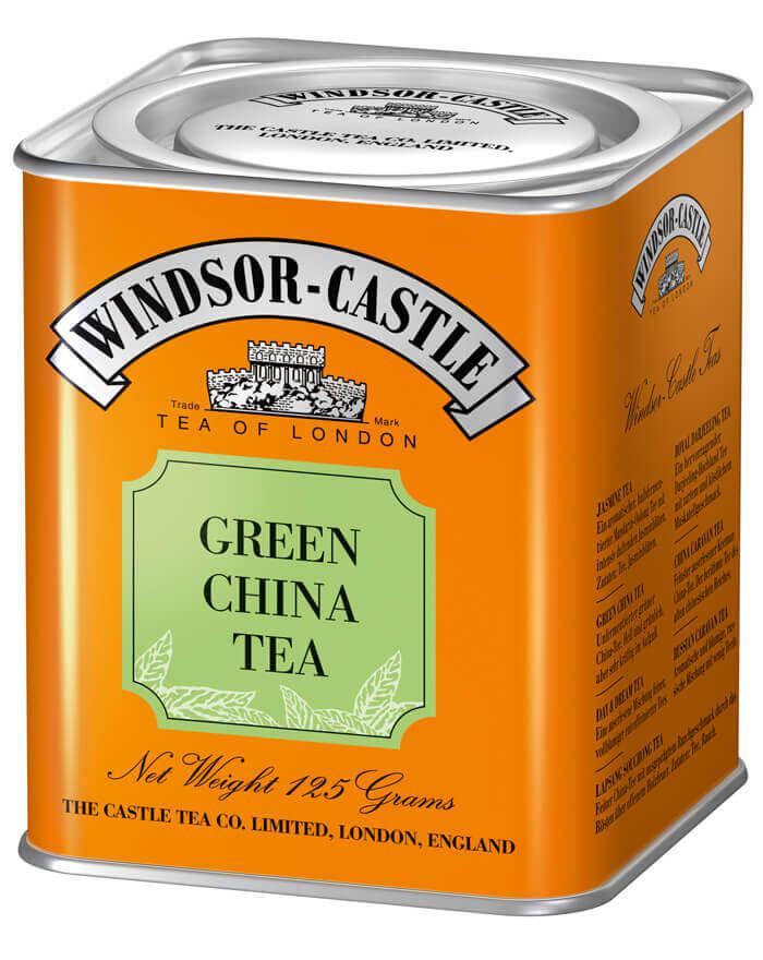 Windsor-Castle: Green China Tea 125g Dose: Entdecken Sie den Windsor-Castle Green China Tea in der 125g Dose – ein kräftiger...