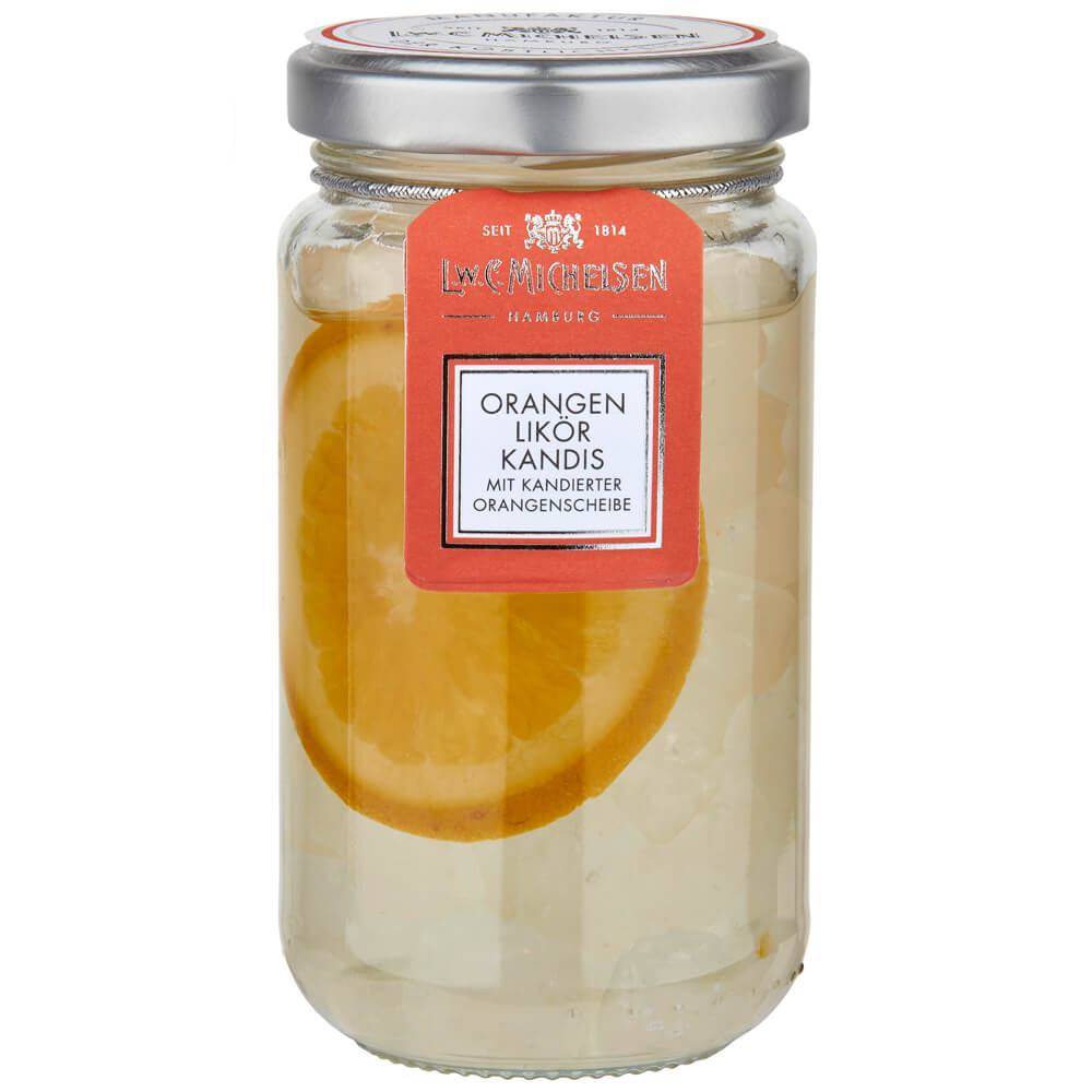 Orangenkandis mit Orangenscheibe -Anhänger-: Entdecken Sie den exquisiten Orangenlikör-Kandis von L.W.C. Michelsen, der seit...