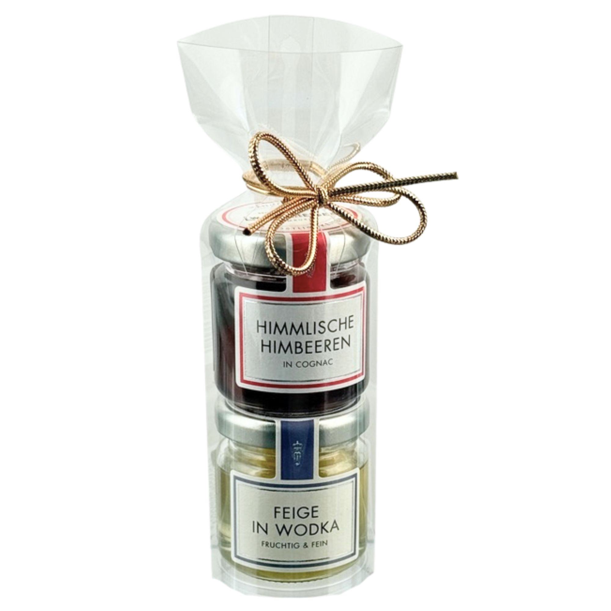 L.W.C. Michelsen Miniatur-Set mit Himmlischen Himbeeren in Cognac und Feige in Wodka