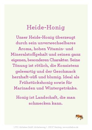 Erika-Heide-Honig Miniatur: Würzig, mit tiefen Aromen und Karamell