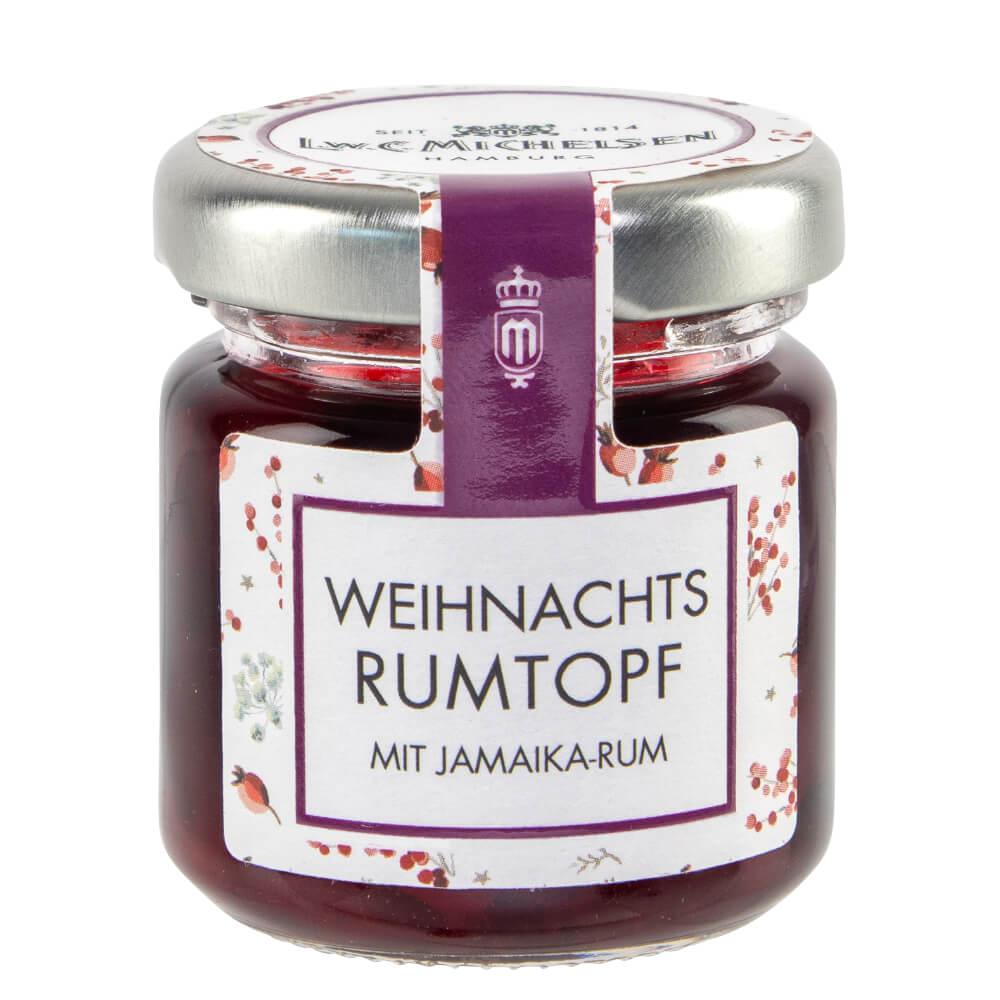 Weihnachts-Rumtopf mit Jamaika-Rum -Mini-: Tauchen Sie ein in die Welt des Genusses mit unserem Weihnachts-Rumtopf mit...