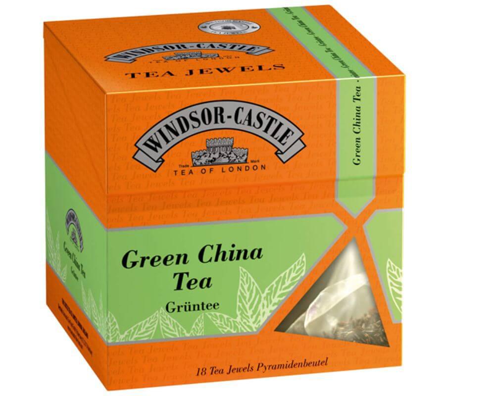 Windsor-Castle: Green China Tea 18 Pyramiden-Beutel: Entdecken Sie den Windsor-Castle Green China Tea in 18...