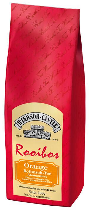 Windsor-Castle: Rooibos Tee Orange 200g Tüte: Entdecken Sie den Windsor-Castle Rooibos Tee Orange, eine exquisite Mischung...