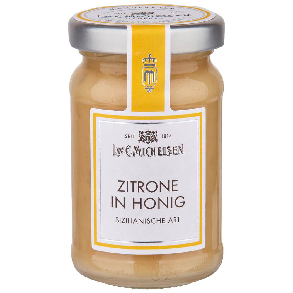 Zitrone in Honig : Unser "Zitrone in Honig" vereint den feinen Geschmack von Blütenhonig mit der Frische abgeriebener...