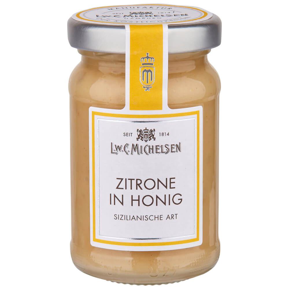 Zitrone in Honig : Unser "Zitrone in Honig" vereint den feinen Geschmack von Blütenhonig mit der Frische abgeriebener...