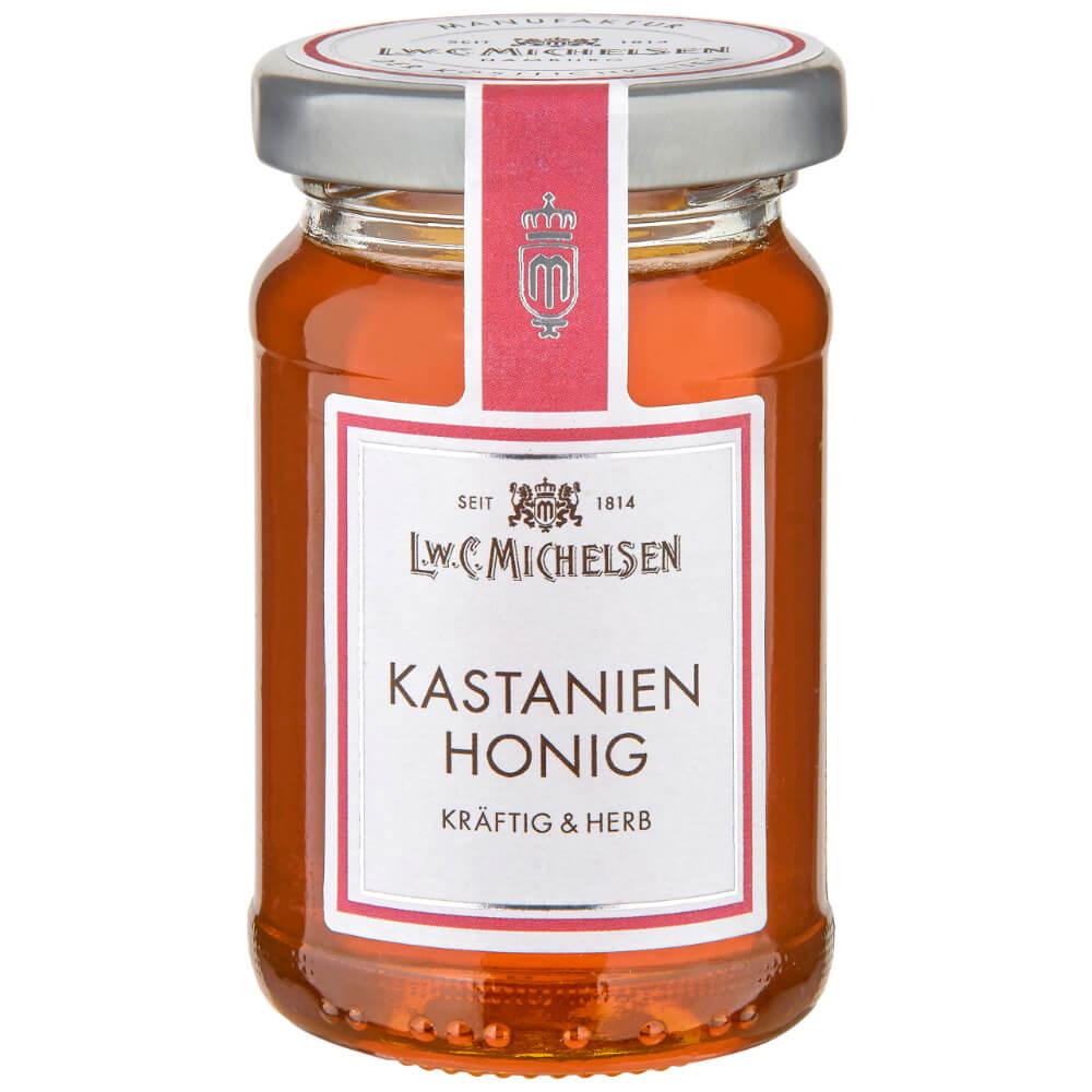 Kastanien-Honig: Tauchen Sie ein in die Welt des Kastanienblütenhonigs von L.W.C. Michelsen, einer wahren Delikatesse mit...