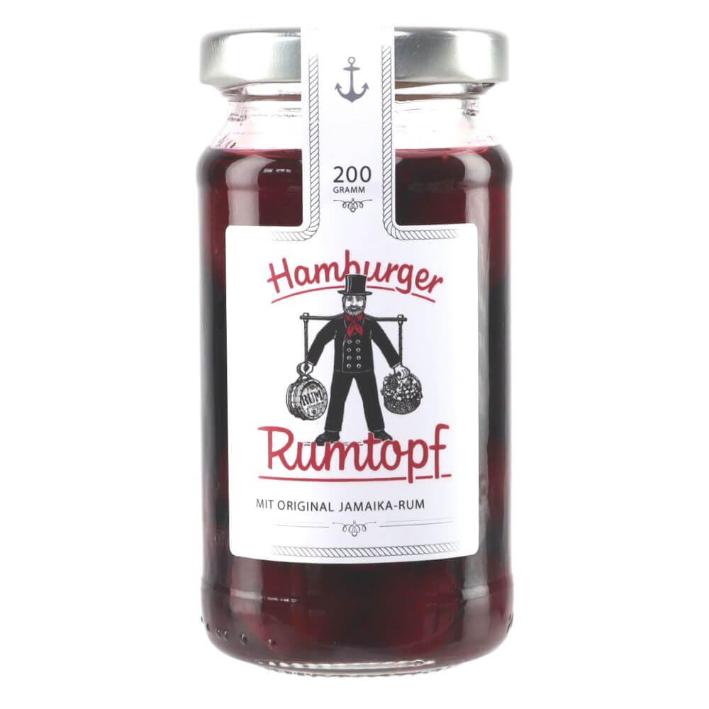 Hamburger Rumtopf -klein-: Der Hamburger Rumtopf im edlen Opalglas, verziert mit einem typischen Hamburger Wasserträger, ist...