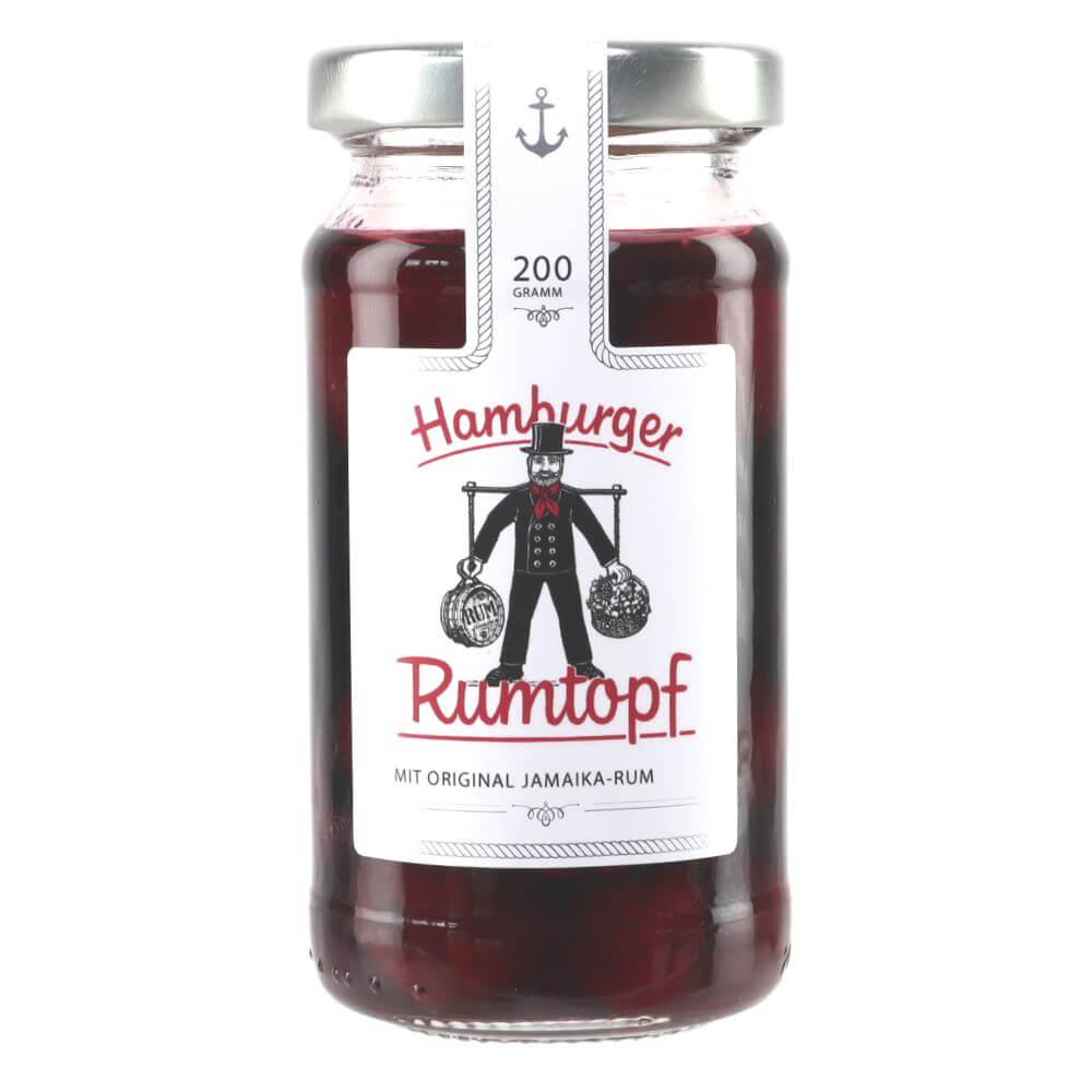 Hamburger Rumtopf -klein-: Der Hamburger Rumtopf im edlen Opalglas, verziert mit einem typischen Hamburger Wasserträger, ist...