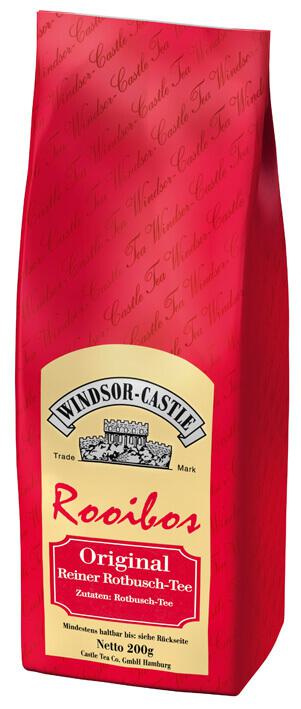 Windsor-Castle: Rooibos Tee Original 200g Tüte: Entdecken Sie den einzigartigen Geschmack des Windsor-Castle Rooibos Tees....