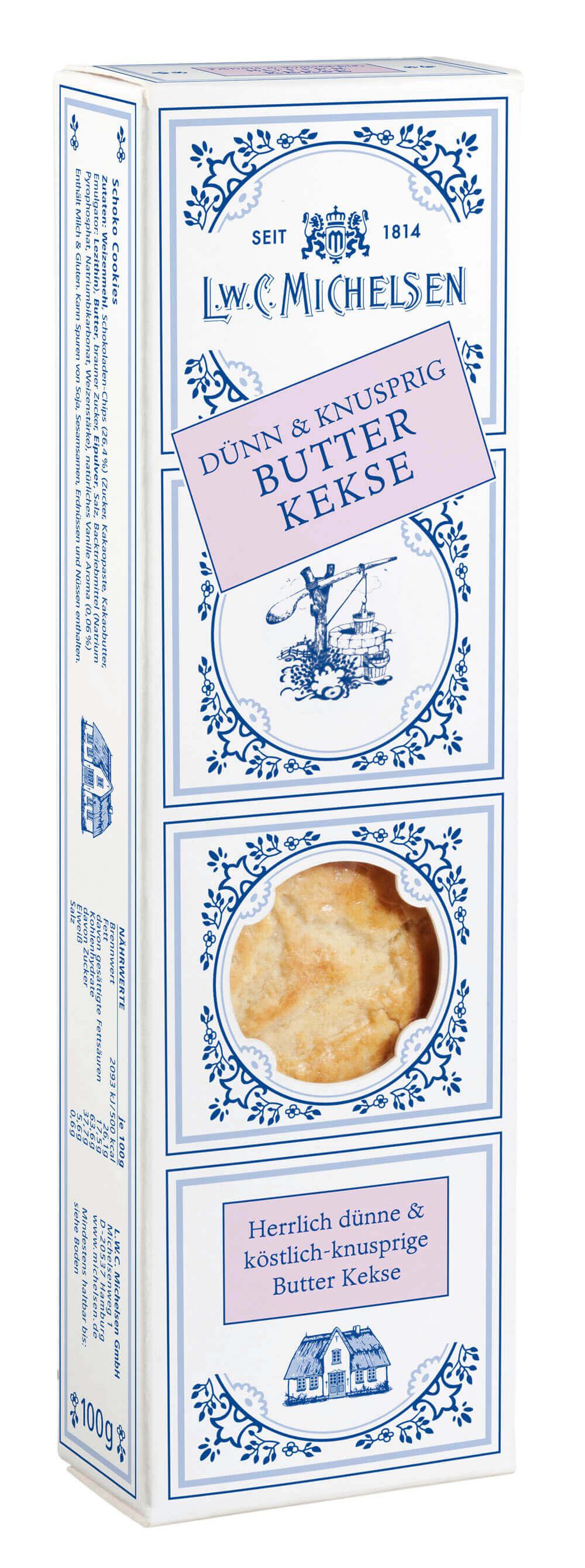 Landhaus Butterkekse: Unsere Landhaus Butterkekse sind ein wahres Meisterwerk der Feinkostkunst. Seit 1814 steht unser Name...