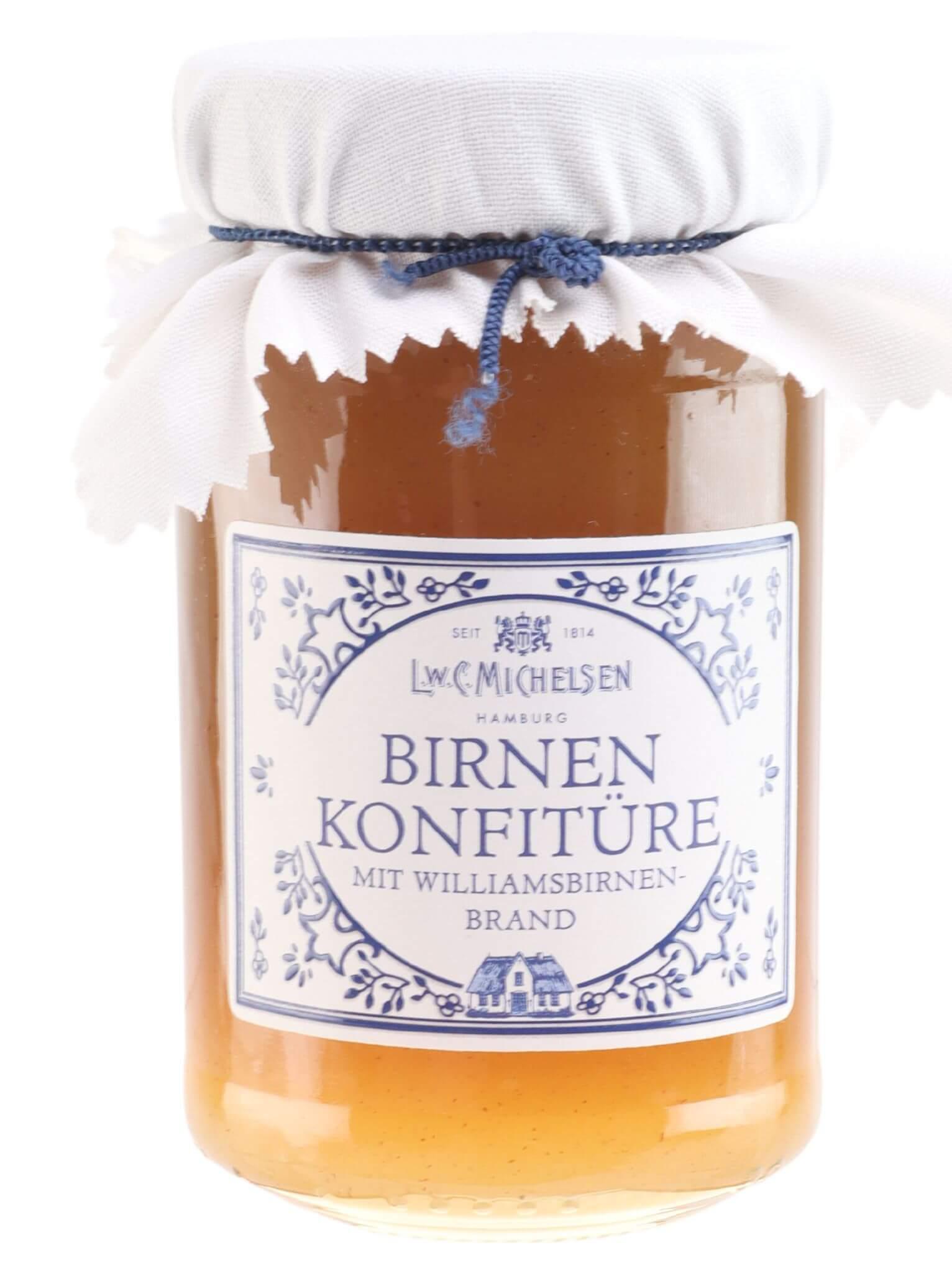 Landhaus Birnen-Konfitüre mit Williamsbirnenbrand: Entdecken Sie die exquisite Landhaus Birnen-Konfitüre mit...