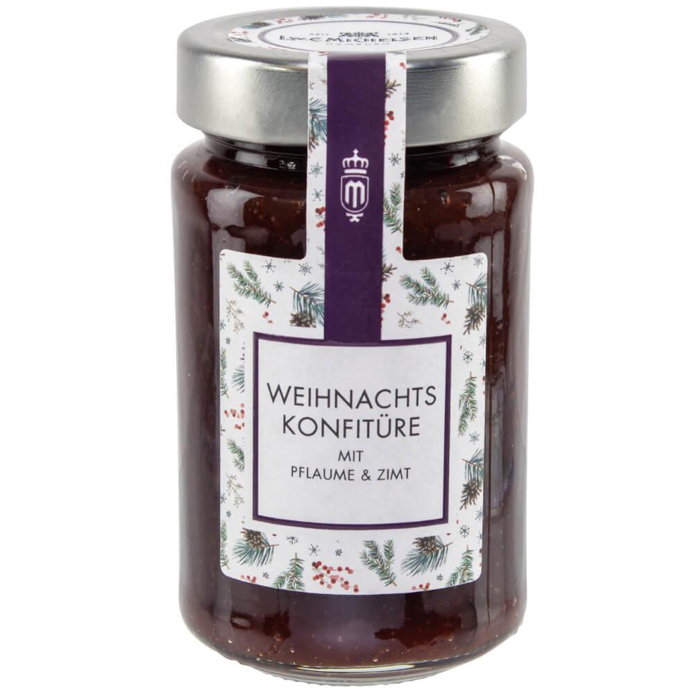 Weihnachts-Konfitüre mit Pflaume & Zimt: Tauchen Sie ein in den winterlichen Genuss unserer Weihnachts-Konfitüre mit Pflaume...