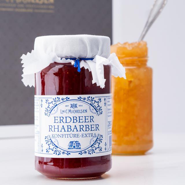 Rhabarber-Erdbeer Konfitüre - Feines aus der Landhausküche